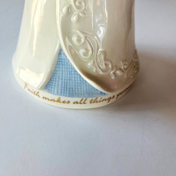 Lenox Gifts of Grace 9" Angel Figurine *Faith/Wind Up  Musical/Porcelain Glossy - Picture 12 of 15